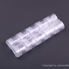 10 Lattice Grid 2 5 2 8cm Round Transparent Plastic Boxes Storage Box Organizer Jewelry Cosmetic