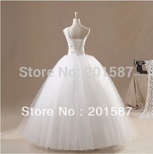 2014 one shoulder to bind wedding dress can be customized