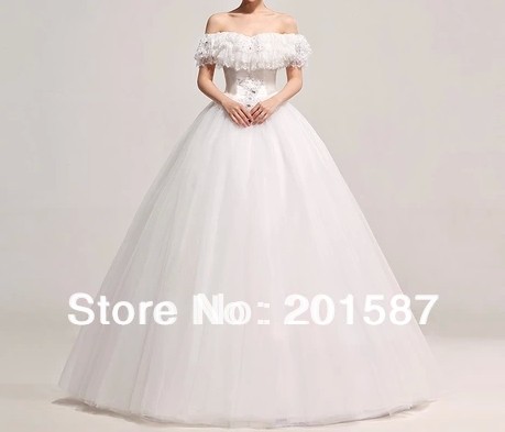 Dress the new word shoulder lace strap to cultivate one s morality wedding dress
