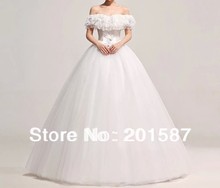 Dress the new word shoulder lace strap to cultivate one’s morality  wedding dress