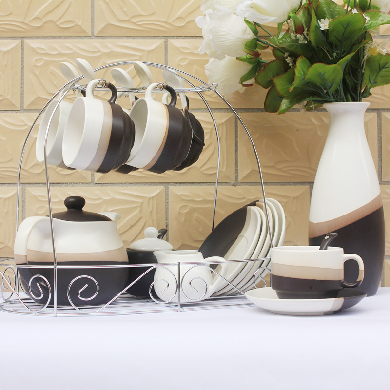 Fashion 21 tea and coffee with set coffee set fashion brief black and white tea sets