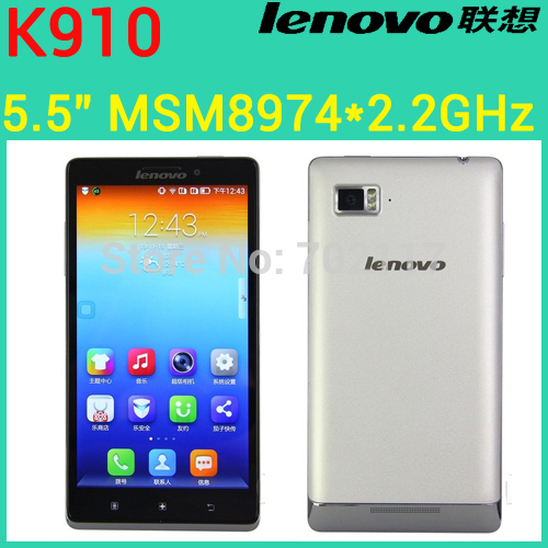 Original Lenovo Vibe Z K910 k910e phone 5 5 inch FHD Snapdragon 800 Quad Core 2