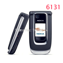 Refurbished Original Nokia 6131 Filp Unlocked Mobile Phone Quad Band Phone Russian Keyboard Free Shipping