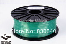 Transparent green 3d printer filaments PLA 1.75mm/3mm 1kg/spool plastic Rubber Consumables Material MakerBot/RepRap/UP/Mendel