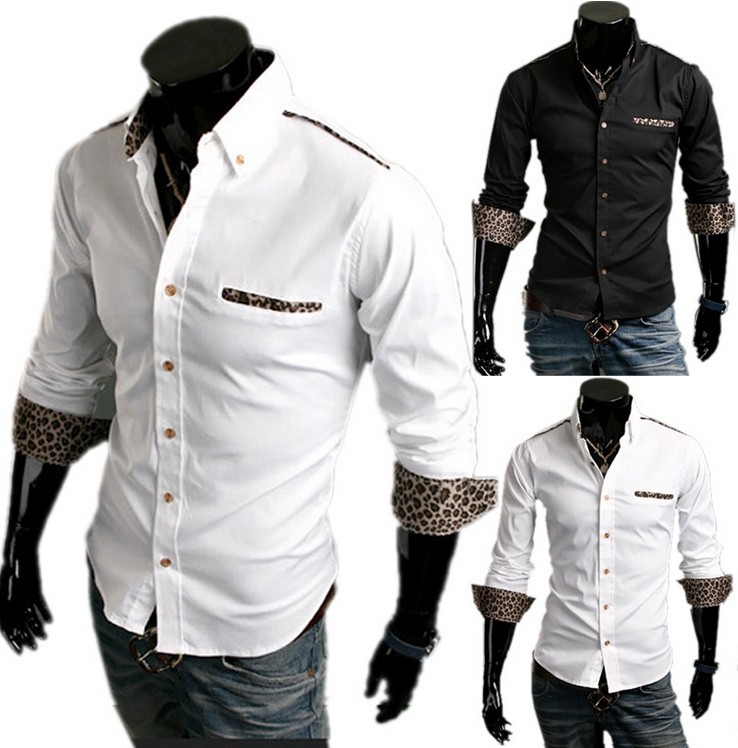mens casual long sleeve button up shirts