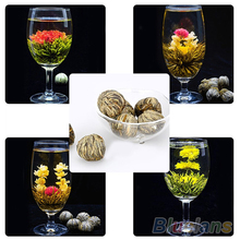 4 Balls Chinese Artisan Different Handmade Blooming Flower Green Tea