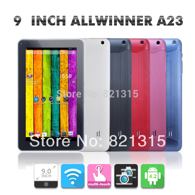 Freeshipping 9 Allwinner A13 upgrade to A23 Dual Core Tablet PC a23 Android 4 2 a23