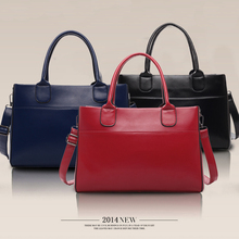 2014 women’s handbag cowhide handbag shoulder bag messenger bag female fashion brief women’s bags free shipping