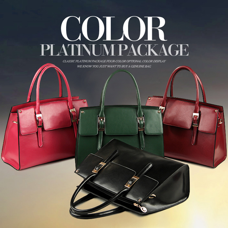 2014 new top fasion Women Handbags Genuine Leather Handbag Female Cowhide Cross body Big Bag retail