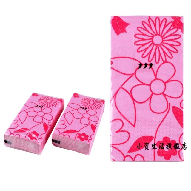 Printed facial tissue