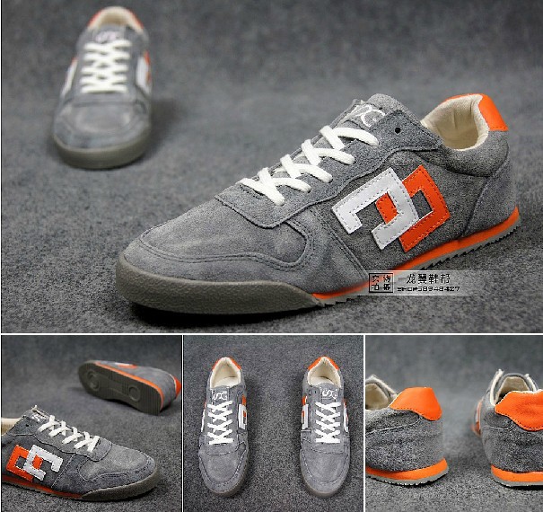 Free shipping new men genuine leather shoes fashion casual Suede washed sneakers sport out door running