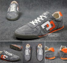 Free shipping new men genuine leather shoes fashion casual Suede washed sneakers sport out door running shoes for men and women