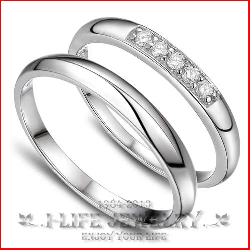925 Sterling Silver Japan South Korea Zircon How Much Do Wedding Rings ...