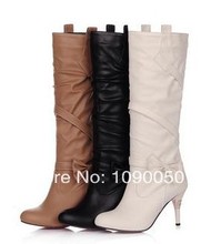 2014 bowknot diamond female spring and autumn boots high heeled single sexy women s boots small