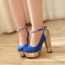 Size 34-39,high quality women square high heels pumps,gitters heels sexy nubuck leather women evening party shoes summer shoes