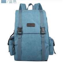 Multi pocket men s canvas army style shoulder bag Travel tactical backpacks military women camping hiking