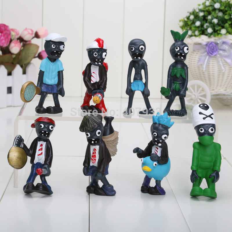 Купить Растения vs зомби ПВХ фигурки pvz завод + зомби коллекции фигур ...