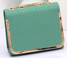 new 2014 multicolor women messenger bags women handbag classic stone grain women leather handbags chain clutch