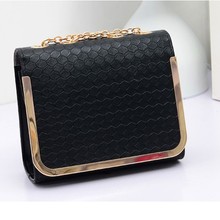new 2014 multicolor women messenger bags women handbag classic stone grain women leather handbags chain clutch