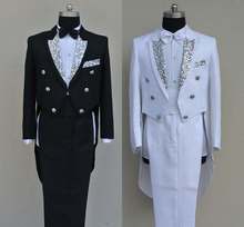 Free shipping Men s fashion tuxedo costume piano formal dress Stage Collective costumes