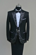 Free shipping 2014 New Formal dress costume paillette formal dress clothes plus size men s Stage