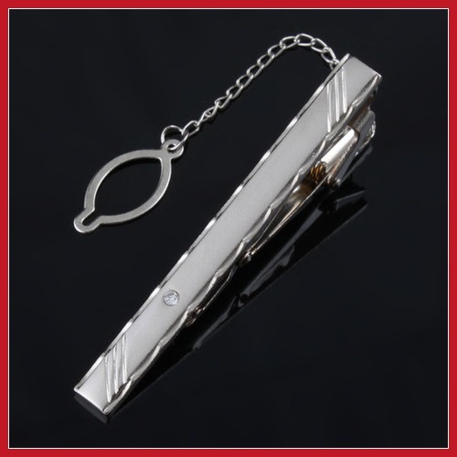 buycent Hot Simple Fashion Men Necktie Silver Tone Metal Clamp Jewelry Decor Tie Clip 02 High
