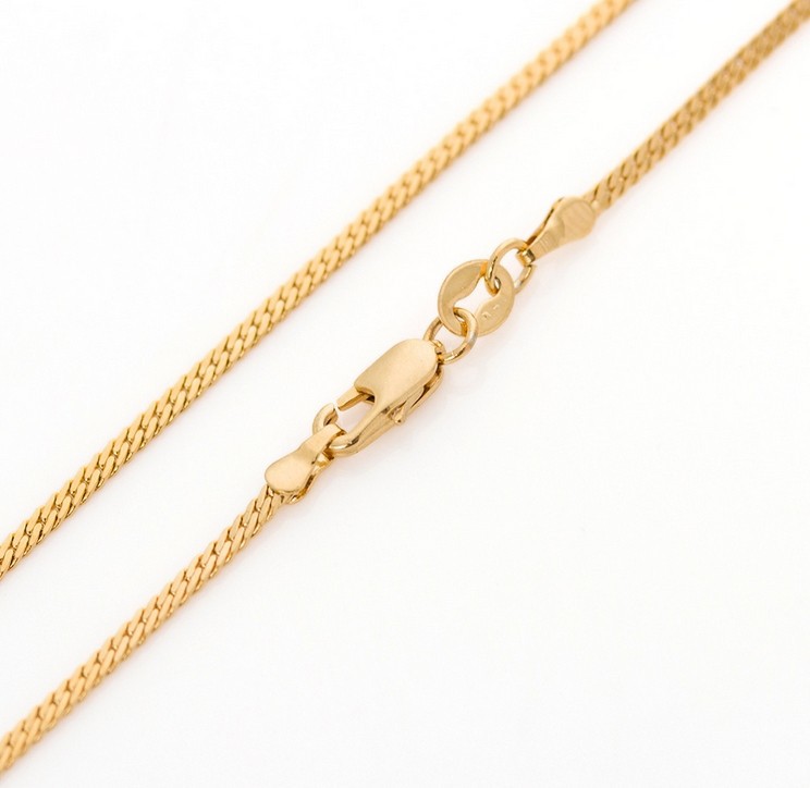 60cm long 18K yellow gold plated Miami cuban snake chain for men women 24 inches 2mm