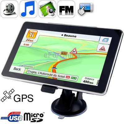 4 3 inch TFT Touch screen Car GPS Navigator Built in speaker With 4GB TF Card