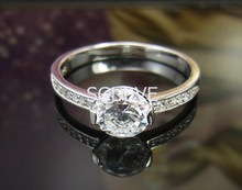 SGLOVE- 925 Sterling Silver Series!High Quality Cubic Zirconia , Pure LOVE  Wedding Ring freeshipping