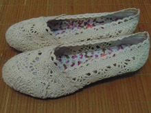 Hot 2015 Spring Summer Women crochet shoes fashion flat shoes tendon at the end of cotton