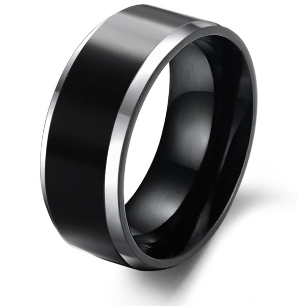 The new foreign trade jewelry personalized fine black men Tungsten Rings