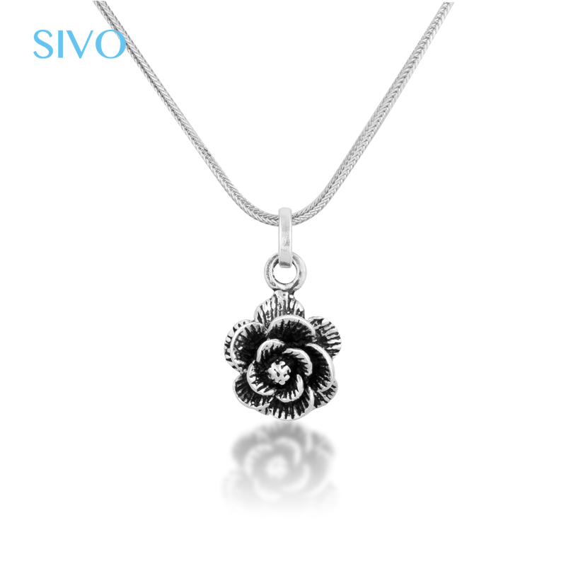 Tai Silver Necklace &Pendant In Fashion Jewelry Beautiful Rose Meaning ...