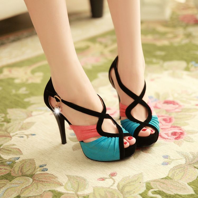2014 arrivals fashion women shoes high heel platform pump lace party lady s sandals women pumps