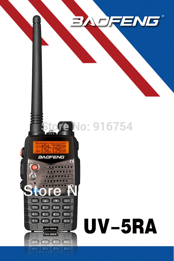 BaoFeng UV 5RA Two Way Radio Black Dual band UHF VHF Ham 136 174 400 480MHz