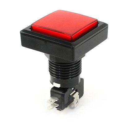 Arcade-Game-24mm-Thread-Dia-Momentary-Square-Push-Button-w-Micro-Switch