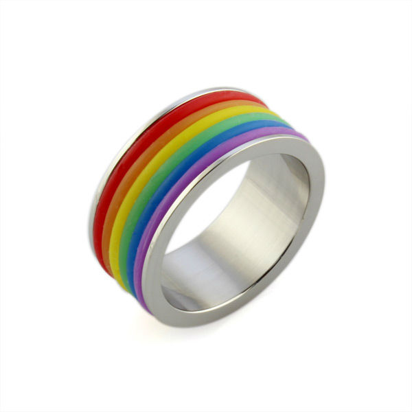 ... Rainbow Engagement Ring For Men And Women Wedding Women DressRT-5330