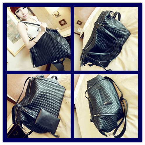 Girl s Hot Simple Style Shoulder Bags Womens Large Capacity Handbags Lady s PU Leather Totes