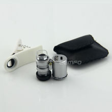 Mobile Phone Microscope Magnifier Micro Lens 60X Optical Zoom Telescope Camera Universal Clip LED Lens For