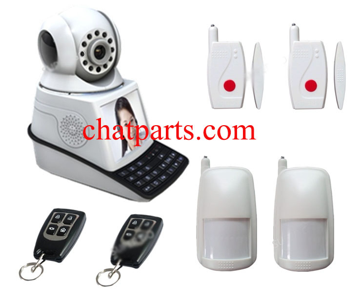  Wireless Network Camera Mobile Phone Video Call Chat Alarm System W Monitor FREE SHIPPING