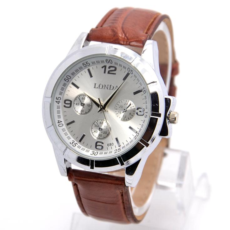 Wholesale Latest Design High Quality Leather Strap Watch Men Fashion Sports Quartz Wrist Analog Watch londa