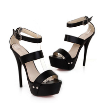 Armoire 2014 Sexy Black White Blue Yellow Super High Heels Women Glamour Platform Sandals Pumps Ladies