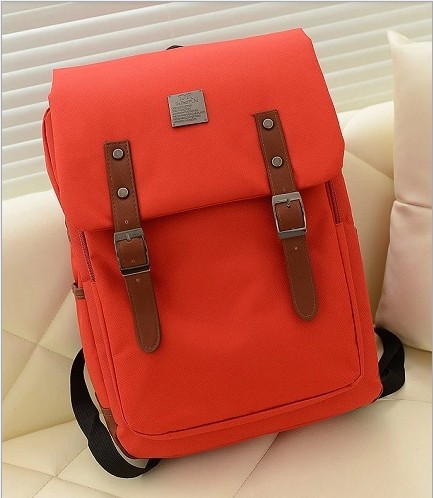 College Style Korean Women Canvas Hobo Backpack School Student Satchel Bag Bookbag Contrast Shoulder Bags For
