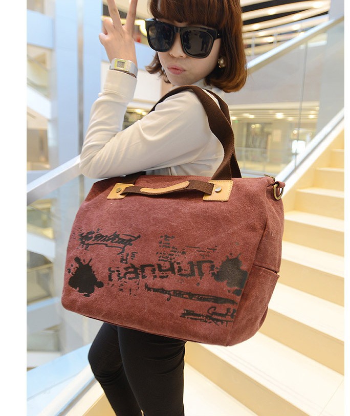 Korean version of the 2014 New Canvas Portable Single Bag Women bag zhb0010