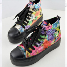 Canvas high platform small fresh chinese style women s fashionable casual shoes 6221