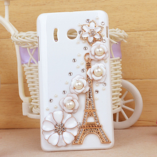 HUAWEI Y300 Case HUAWEI T8833 Rhinestone Cover 3D Diamond Y300 Case Cover Cell Mobile Phone Accessorie Skin Shell