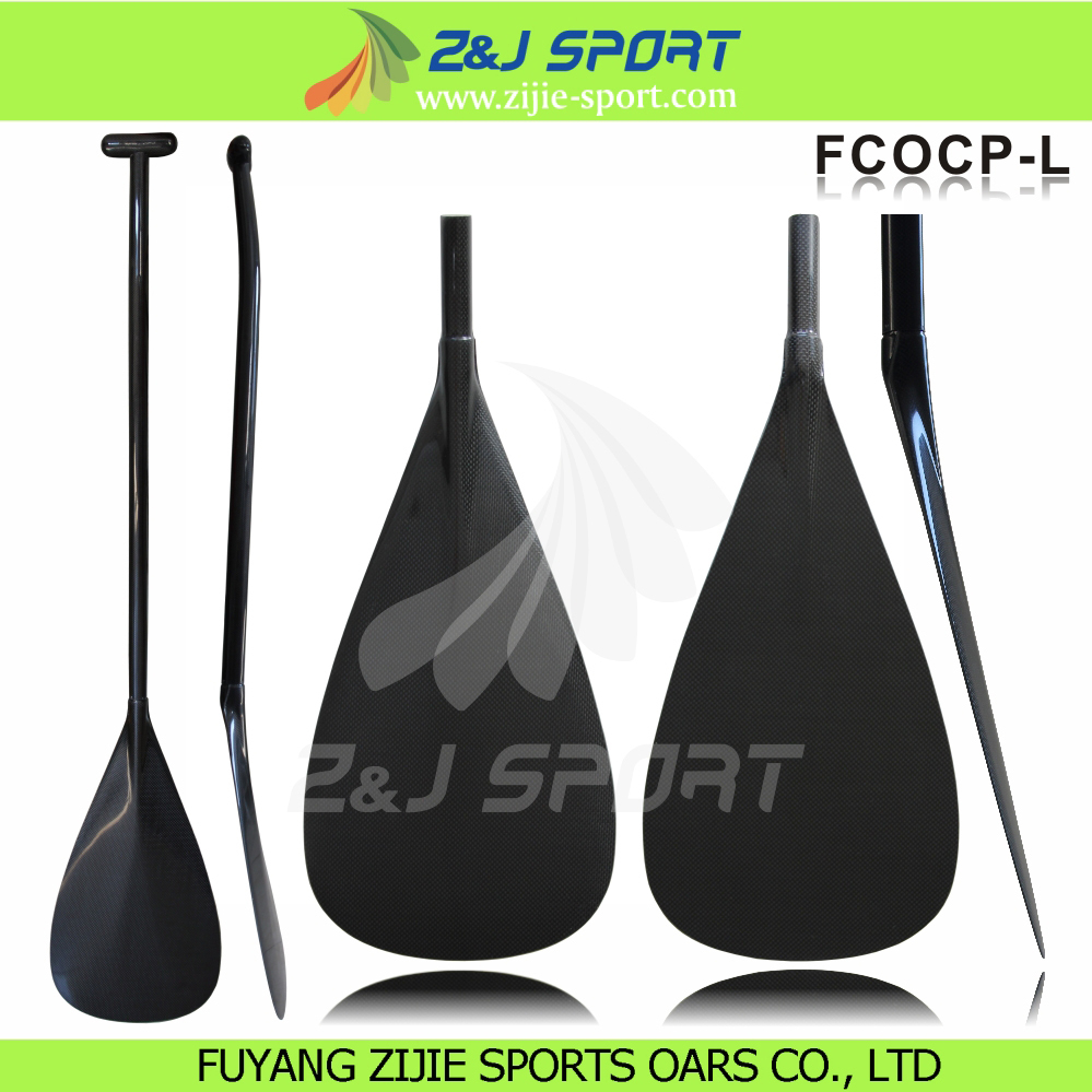 Bent Shaft Full Carbon Fiber Outrigger Canoe Paddle(China (Mainland))