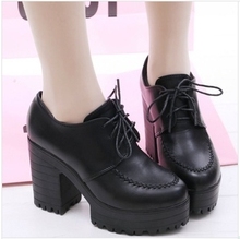 Spring summer New England high-heeled high-heeled shoes and fashion, retro style shoes with Rome tide