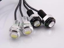 10pcs Parking License Plate Light Angel Eyes LED Car Light 18MM Daytime Running Lights Waterproof 1