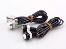 10pcs Parking License Plate Light Angel Eyes LED Car Light 18MM Daytime Running Lights Waterproof 1