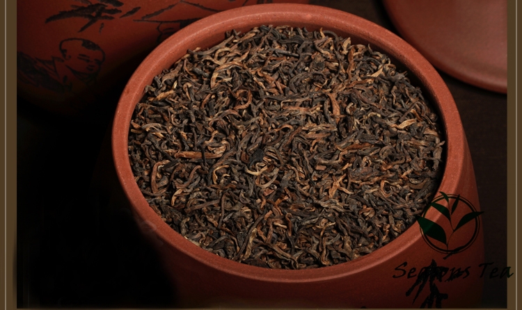2011 imperial yunnan puer thin shoots shu tea menghai fragrance flavor pu er tea ripe pu